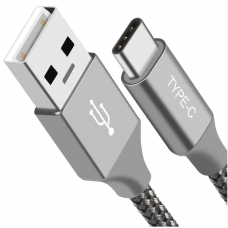Universal USB-C-Braided Charging Cable 1M